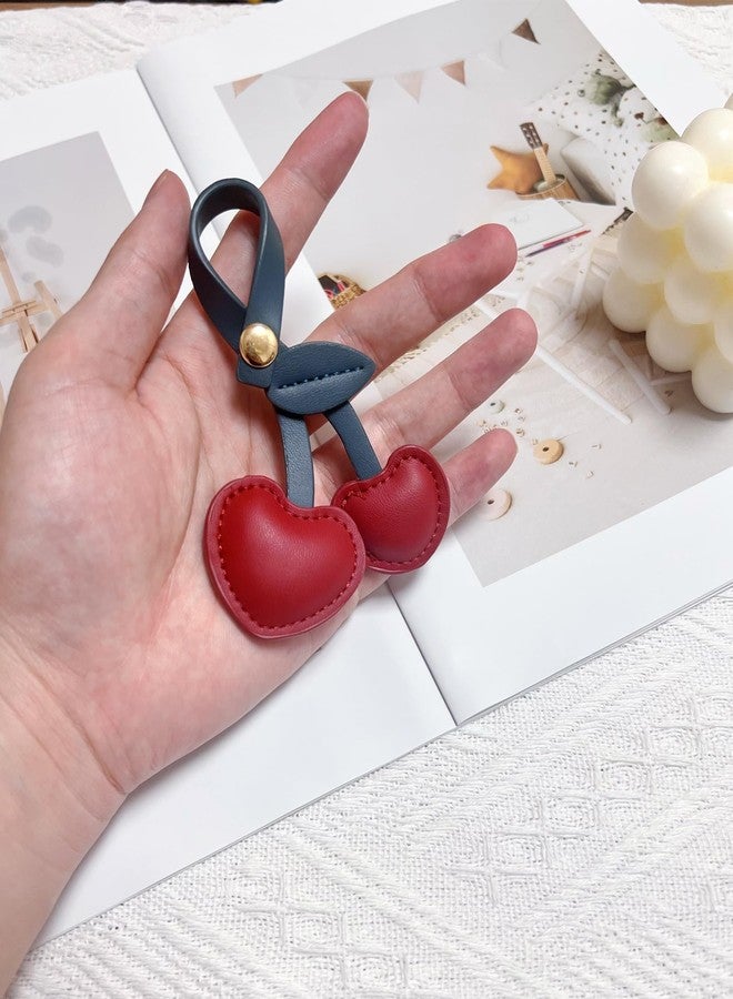 LAEKOU Cherry Bag Charm for Women, Cute Cherry Charms for Purse, Keychain Accessories for Women Handbags Purses - Image 3